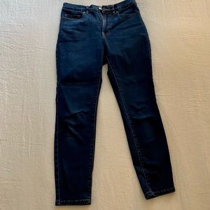Everlane authentic stretch high-rise skinny jeans, ankle length